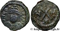 THE HERACLIUS DYNASTY (602-717) Decanummium HERACLIUS Carthage 614-641 (16,5mm, 2,99g, 7h) -
