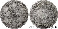 MOROCCO 5 Dirhams (1/2 Rial) Abdul Aziz I an 1323 MOROCCO Paris 1905 (31mm, 12,30g, 12h) -