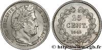 FRANCE 25 centimes Louis-Philippe LOUIS-PHILIPPE I Rouen 1845 (15mm, 1,23g, 6h) -