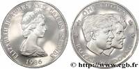 TURKS & CAICOS ISLANDS 1 Crown Proof mariage du prince Charles et de lady TURKS & CAICOS ISLANDS 1986 (38,5mm, 28,44g, 12h) -