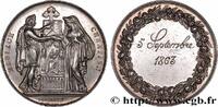 FRANCE Médaille, Mariage chrétien AMOUR ET MARIAGE 1863 (30mm, 11,87g, 10h) -