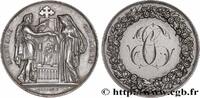 FRANCE Médaille, Mariage chrétien AMOUR ET MARIAGE 1864 (30mm, 12,20g, 12h) -