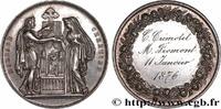 FRANCE Médaille, Mariage chrétien AMOUR ET MARIAGE 1876 (30mm, 11,98g, 12h) -