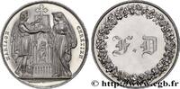 FRANCE Médaille, Mariage chrétien AMOUR ET MARIAGE 1859 (41mm, 31,81g, 12h) -