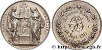 FRANCE Médaille, Mariage chrétien AMOUR ET MARIAGE 1911 (29mm, 12,03g, 12h) -
