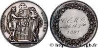 FRANCE Médaille, Mariage chrétien AMOUR ET MARIAGE 1891 (30mm, 11,67g, 12h) -