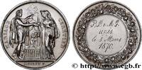 FRANCE Médaille, Mariage chrétien AMOUR ET MARIAGE 1870 (30mm, 10,75g, 12h) -