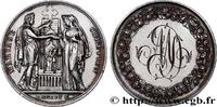 FRANCE Médaille, Mariage chrétien AMOUR ET MARIAGE 1869 (30mm, 12,05g, 12h) -
