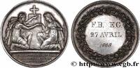 FRANCE Médaille de mariage, Evangile de St Mathieu AMOUR ET MARIAGE 1868 (31,5mm, 13,98g, 12h) -