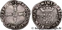 FRANCE Huitième d'écu, croix feuillue de face HENRY IV Rennes 1603 (26mm, 4,78g, 3h) -