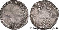 FRANCE Huitième d'écu, croix feuillue de face HENRY IV Rennes 1602 (25,5mm, 4,73g, 6h) -