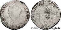 FRANCE Teston, 2e type CHARLES IX La Rochelle 1563 (29mm, 9,18g, 8h) -