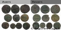 Lot de dix monnaies LOTS (mm, g, h) -