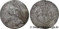FRANCE Écu aux branches d'olivier, buste habillé LOUIS XV THE BELOVED Caen 1726 (40mm, 29,14g, 6h) -
