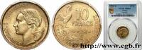 FRANCE 10 francs Guiraud IV REPUBLIC Beaumont-Le-Roger 1951 (20mm, 3g, 6h) -