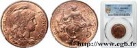 FRANCE 5 centimes Daniel-Dupuis III REPUBLIC 1908 (25mm, 5g, 6h) -