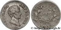 FRANCE Quart (de franc) Napoléon Empereur, Calendrier rév PREMIER EMPIRE / FIRST FRENCH EMPIRE Paris 1804 (15mm, 1,24g, 6h) -