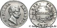 FRANCE Quart (de franc) Napoléon Empereur, Calendrier rév PREMIER EMPIRE / FIRST FRENCH EMPIRE Bordeaux 1805 (15,44mm, 1,27g, 6h) -