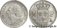 FRANCE 1/4 franc Louis XVIII LOUIS XVIII Paris 1820 (15mm, 1,23g, 6h) -