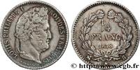 FRANCE 1/4 franc Louis-Philippe LOUIS-PHILIPPE I Rouen 1838 (15mm, 1,21g, 6h) -