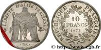 FRANCE Piéfort Argent de 10 francs Hercule PIEFORTS 1972 (37mm, 50g, 6h) -