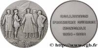 FRANCE Médaille, Visite du Général Pershilg sur le front, PREMIÈRE GUERRE - WWI n.d. (67,5mm, 173,35g, 12h) -