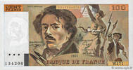 FRANCE 100 Francs DELACROIX imprimé en continu FRANCE 100 Francs DELACROIX imprimé en continu 1991 UNC- -