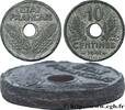FRANCE Essai-piéfort de 10 centimes État français, grand PIEFORTS Paris 1941 (21mm, 5,04g, 12h) -