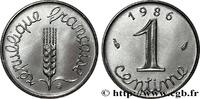 FRANCE 1 centime Épi V REPUBLIC Pessac 1986 (15mm, 1,65g, 6h) -