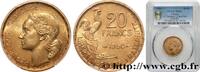 FRANCE 20 francs G. Guiraud, 3 faucilles IV REPUBLIC 1950 (23,5mm, 4g, 6h) -