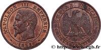 FRANCE Deux centimes Napoléon III, tête nue SECOND EMPIRE Strasbourg 1853 (20mm, 1,98g, 6h) -