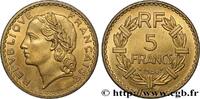 FRANCE 5 francs Lavrillier, bronze-aluminium PROVISIONAL GOVERNEMENT OF THE FRENCH REPUBLIC 1946 (31mm, 11,98g, 6h) -
