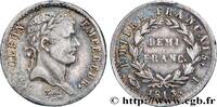 FRANCE Demi-franc Napoléon Ier tête laurée, Empire frança PREMIER EMPIRE / FIRST FRENCH EMPIRE Limoges 1813 (18mm, 2,51g, 6h) -
