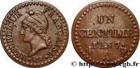 FRANCE Un centime Dupré, grand 7, 53/49 DIRECTOIRE Paris 1799 (18mm, 2,02g, 6h) -