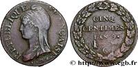 FRANCE Cinq centimes Dupré, grand module CONSULATE Genève 1801 (28mm, 9,67g, 6h) -