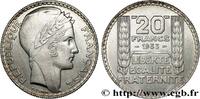 FRANCE 20 francs Turin, Rameaux Longs III REPUBLIC 1933 (35mm, 20,04g, 6h) -