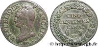 FRANCE Cinq centimes Dupré, grand module CONSULATE Strasbourg 1800 (28mm, g, 6h) -