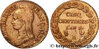 FRANCE Cinq centimes Dupré, grand module CONSULATE Paris/Orléans 1800 (28mm, g, 6h) -