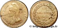 FRANCE Un décime Dupré, grand module DIRECTOIRE Orléans 1797 (31,75mm, 21,80g, 6h) -