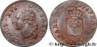 FRANCE Liard dit “à l'écu” LOUIS XVI Toulouse 1789 (22mm, 2,83g, 6h) -
