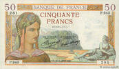 FRANCE 50 Francs CÉRÈS FRANCE 50 Francs CÉRÈS 1935 XF -