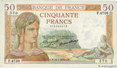 FRANCE 50 Francs CÉRÈS FRANCE 50 Francs CÉRÈS 1936 XF+ -