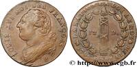 FRANCE 12 deniers dit au faisceau, type FRANÇOIS LOUIS XVI Rouen 1792 (29mm, 14,42g, 6h) -