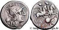 THE REPUBLIC (280 BC to 27 BC) Denier QUINCTIA Rome 126 AC. (18,5mm, 3,79g, 9h) -