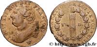 FRANCE 12 deniers dit au faisceau, type FRANCOIS LOUIS XVI Lille 1792 (28mm, 11,76g, 6h) -