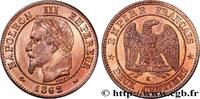 FRANCE Deux centimes Napoléon III, tête laurée SECOND EMPIRE Bordeaux 1862 (20mm, 1,95g, 6h) -