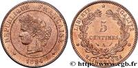 FRANCE 5 centimes Cérès III REPUBLIC Paris 1894 (25mm, 5,00g, 6h) -