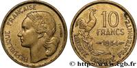 FRANCE 10 francs Guiraud IV REPUBLIC 1954 (19,98mm, 3,01g, 6h) -
