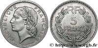 FRANCE 5 francs Lavrillier, aluminium IV REPUBLIC Beaumont-Le-Roger 1948 (31mm, 3,78g, 6h) -