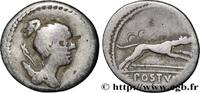 THE REPUBLIC (280 BC to 27 BC) Denier POSTUMIA Rome 74 AC. (17,5mm, 3,44g, 11h) -